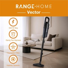 Özbience Kompakt 800W Dikey Elektrikli Süpürge, Kablolu ve Hafif Tasarım