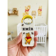 PremiumPort 3 Boyutlu Kabartmalı Doğum Hediyesi Bebek Magnet Seti, Bal Ayısı Temalı, 10 Adet
