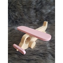 Özbience Ahşap Tekerlekli Yolcu Uçağı, Elyapımı, Eğitici Waldorf Oyuncak, 2-5 Yaş