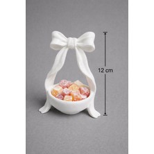 Özbience Fiyonk Tasarımlı Lokumluk ve Sunumluk, Büyük Boy, 12CM, Şık ve Zarif