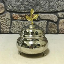 Özbience El Dövmesi Tombak Bakır Şekerlik, Şık ve Zarif Dekorasyon Parçası