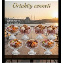 Özbience 6'lı Ayaklı Kelebek Dondurmalık ve Çerezlik Seti, Izmir Sunum 105 cc