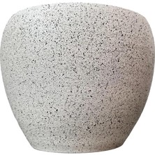 Dora Shopping Bitki Tasarımı Ev Dekorasyon Granit Toprak Saksı Saksılık Salon Çiçeklik - 15 cm
