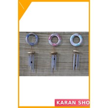 Özbience Ahşap Üstlü Metal Rüzgar Çanı Dekoratif Aksesuar, Bahçe ve Iç Mekan Şıklığı