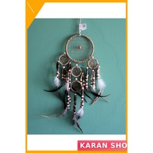 Özbience El Yapımı Ahşap Rüya Kapanı, Tüylü Dekoratif Süs