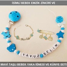 PremiumPort Renkli Emzik Zinciri ve Yaka Iğnesi Künye Seti, Şık ve Pratik Çözüm