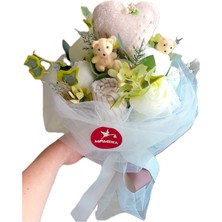 PremiumPort Sevimli Bebek Buketi, Babyshower Hediyesi, Hoşgeldin Bebek Sürprizi
