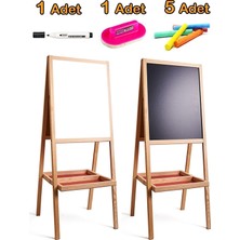 Özbience Çocuklar Için 100 cm Ahşap Yazı Tahtası, Manyetiksiz ve Karatahtasız