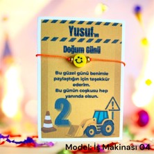 PremiumPort Kişiye Özel Doğum Günü Kartı ve Gülücük Bileklik (10’lu Set)