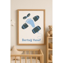 PremiumPort Mini Uçak El ve Ayak Izi Hatıra Seti, Özel Anlar Için Mükemmel Hediye