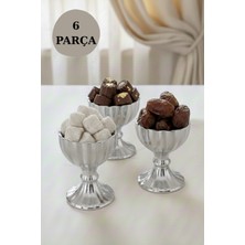 Özbience 6'lı Cam ve Titanyum Kaplama Lokumluk Reçellik Seti, Şık ve Pratik Tasarım