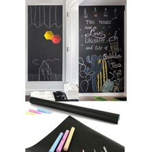 Özbience Yapıştırılabilir Kara Tahta Sticker, Evde ve Sınıfta Eğitim Için