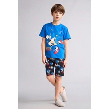 DeFacto %100 Pamuk Garfield Lisanslı Regular Fit 2'li Beyaz Pijama Takımı Erkek Çocuk H4109A826HS