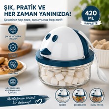 Özbience Şeffaf Cam Şekerlik 420 Ml, Modern ve Şık Tasarım