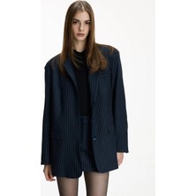 Heylea Lacivert Kadın Blazer Cecilia Jacket