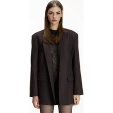 Heylea Kahve Kadın Blazer Cecilia Jacket
