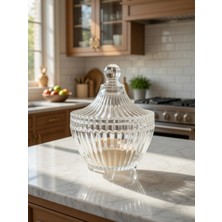 Özbience Şeffaf Cam Lokumluk ve Şekerlik, Şık ve Kullanışlı Sunum Seti