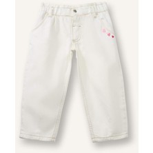 DeFacto %100 Pamuk Paperbag Esnek Bantlı Paça Pantolon Kız Bebek H6536A526SM