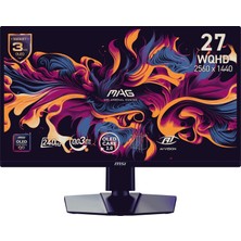 MSI 26.5" MAG 272QP QD-OLED X24 2560x1440 (WQHD) 16:9 FLAT QD-OLED 240HZ 0.03MS (GtG) FREESYNC PREMIUM PIVOT GAMING MONITOR