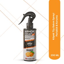 ARMOR COAT Köpek Tüy Bakım Spreyi, Köpek Parfümü Portakal Kokulu Parlaklık & Koku Giderici 200 ml