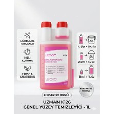 Uzman K140 Süper Konsantre Yağ Çözücü 1 L (1 Şişe = 20 Litre) Yanmış Yağ ve Ağır Kir Temizleme Maddesi