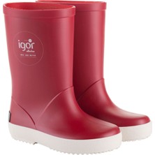 Igor Splash Nautico Rojo Çocuk Kırmızı Yağmur Çizmesi W10107-005