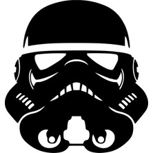 Star Wars Asker Kafası Sticker 10 x 11 cm
