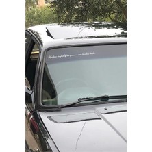 Herkes Kaybettiğine Yansın Sen Benden Başla Özel Yazı Oto  Sticker 40*3 cm