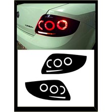 Fiat Linea Stop Farı LED Görünümlü Folyo Kaplama - Stop Kaplama -Model 2
