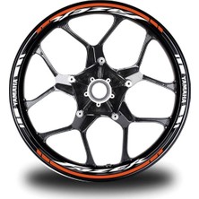 Turuncu Yamaha Fazer Jant Sticker Etiket Moto Aksesuarı