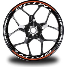 Turuncu Yamaha mt 10 Jant Sticker Etiket Moto Aksesuarı