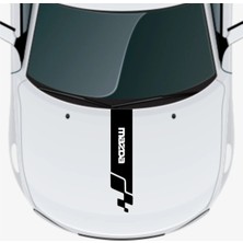 Mazda Cx-9 Için Uyumlu Aksesuar Oto Kaput Şerit Sticker 60 x 15 cm
