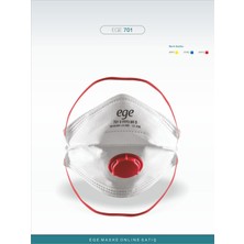 Ege Maske Ege 701 Ventilli Ffp3 Nr N99 Maske 30'lu Paket Yüksek Koruma ve Rahat Kullanım