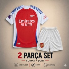 Andream Arsenal Odegard Çocuk Futbol Forması Forma Şort 2 Parça