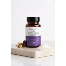 Collagen Forte Platinum Kırmızı Kore Ginseng Plus, Hidrolize Kolajen, Vitamin B5-B6-B12 & Çinko, 1000mg Softjel Kapsül