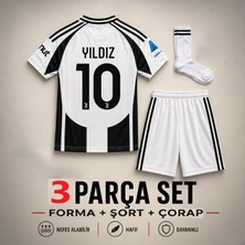Andream Juventus Kenan Yıldız  Çocuk Futbol Forması Forma Şort Çorap 3 Parça
