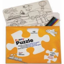 LTG Nova Funny Mat Puzzle - Taşıtlar 30X40CM