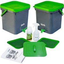 Dora Shopping Biorfe Bokashi Kompost Kovası 500 ml Sıvılı Set 18 Litre – 18SGL