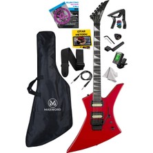 Dora Shopping DG-34RD Kelly Kasa Floyde 2x Humbucker Manyetik Elektro Gitar