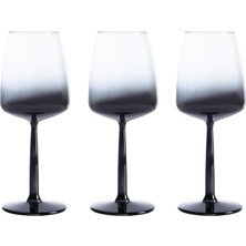 Dora Shopping Lora 3'lü Kadeh Seti -Füme 430 ml