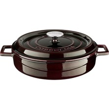 Dora Shopping Metal Serisi - Döküm Çok Amaçlı Tencere, Yuvarlak, 28 Cm, Majolik