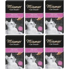 Miamor Malt-Cream Kedi Ödülü 6 x 15 gr 6 Lı Paket Lezzetli Ödül Yaşlı Kediler İçin