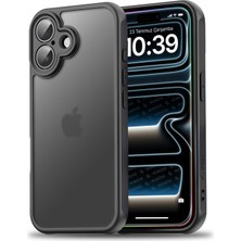 Dora Shopping iPhone 16 Için Mattcover Serisi Arkası Polikarbonat Kenarları Silikon Köşeleri Güçlendirilmiş Kamera