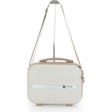 Dora Shopping Mçs Abs Makyaj Çantası V366-M Kemik/şampanya