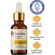 Har-Bee Harbee Saf Ham Propolis %30 Yoğun Damla - Doğal Arı Ürünü - Bağışıklık Destekleyici Gıda 20ml