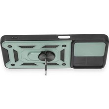 LTG Nova C35 Kılıf Pars Lens Yüzüklü Silikon - Yeşil