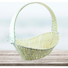 PremiumPort Oval Sepet, 36CM, Şık ve Kullanışlı Orta Boy Dekoratif Sepet
