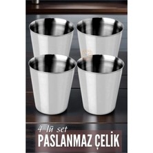 Marsilyan Çelik Bardak Seti 4 Adet Fazio Giacinto Design 719313