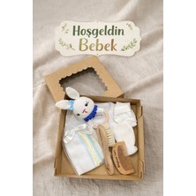 PremiumPort Yenidoğan Bebek Hediye Seti, 7 Parça, Sevimli ve Kullanışlı Takım