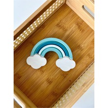 PremiumPort Renkli Ahşap Bebek ve Çocuk Odası Dekorasyonu Seti